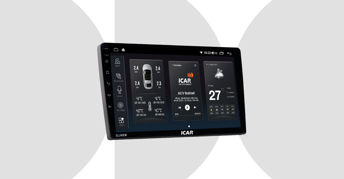Màn hình Android ICAR Elliview UE Lite