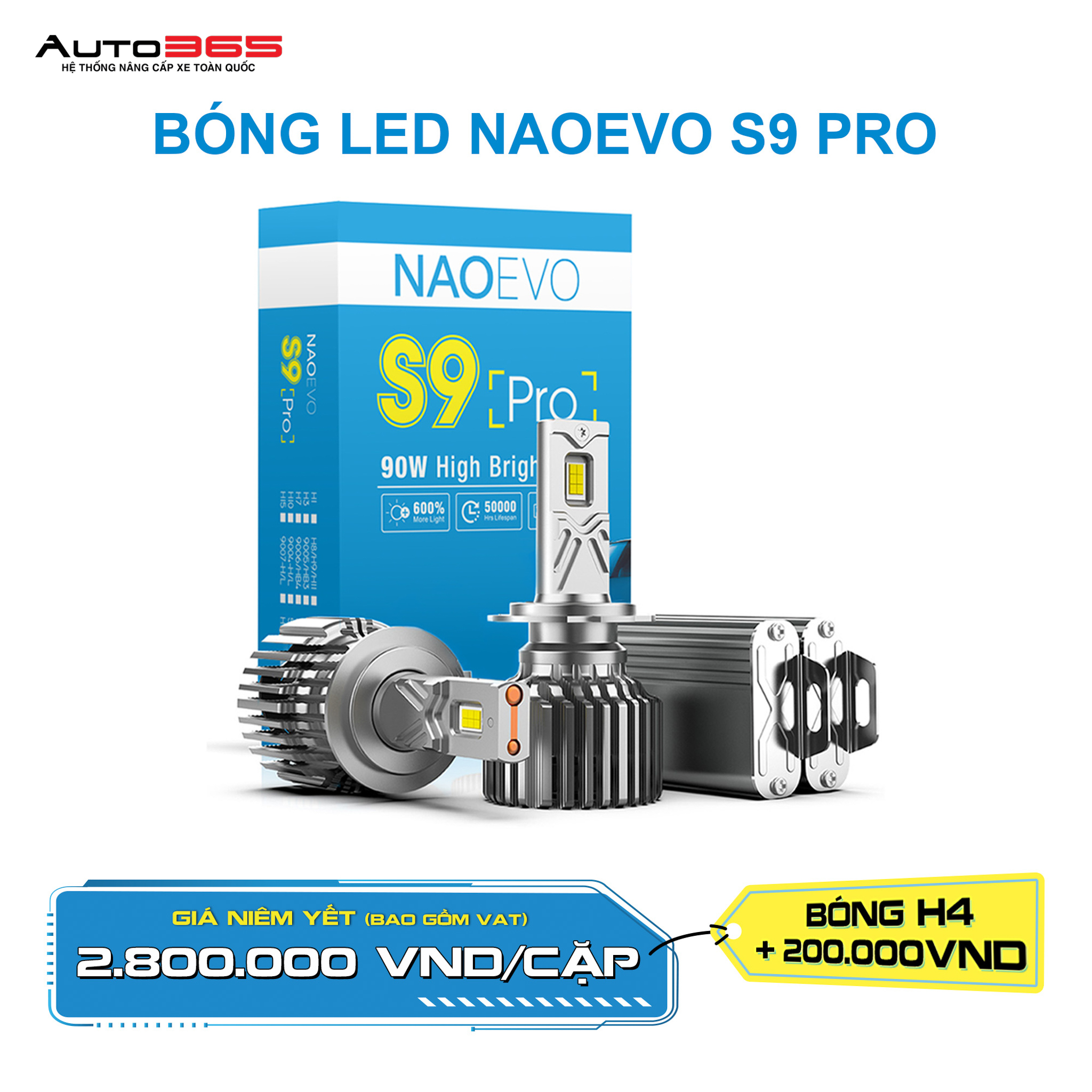 BÓNG LED NAOEVO S9 PRO