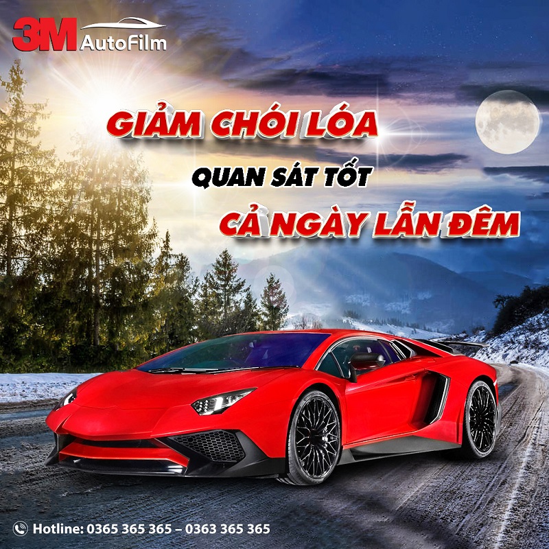 phim cách nhiệt 3m giúp giảm chói loá, tăng khả năng quan sát