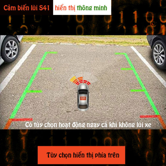 Cảm biến lùi 4 mắt hỗ trợ đỗ xe ICar Parking S41