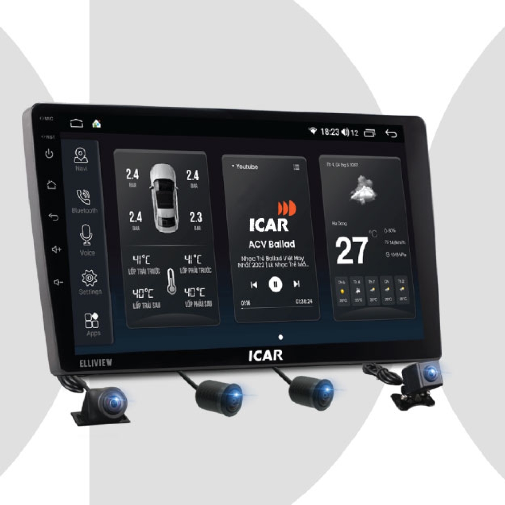 Màn hình Android liền cam 360 Elliview SEP