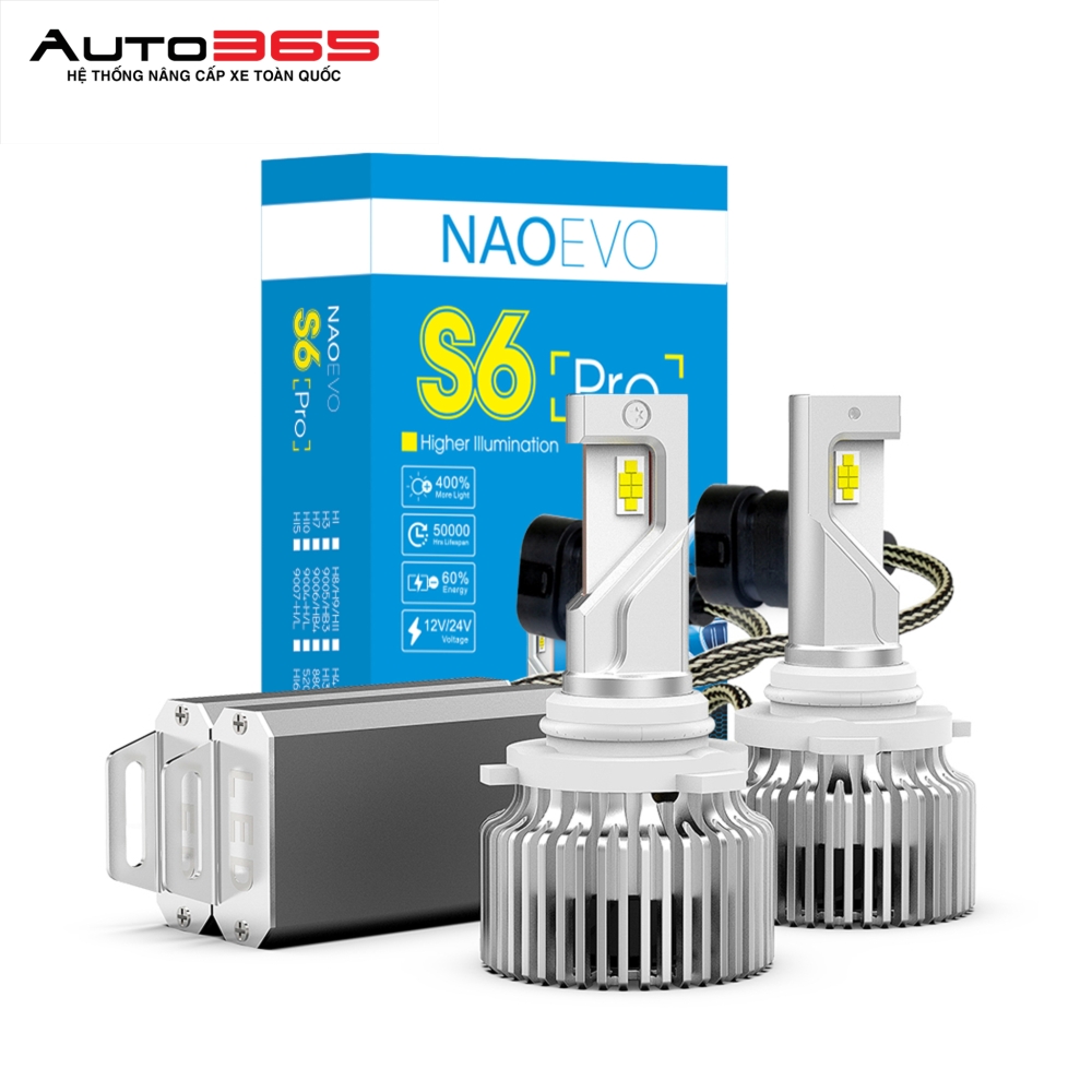 BÓNG LED NAOEVO S6 PRO CHÂN 9005