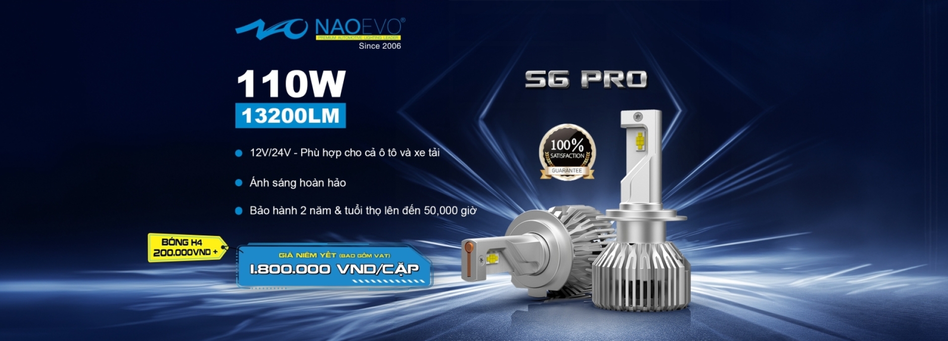 BÓNG LED NAOEVO S6 PRO